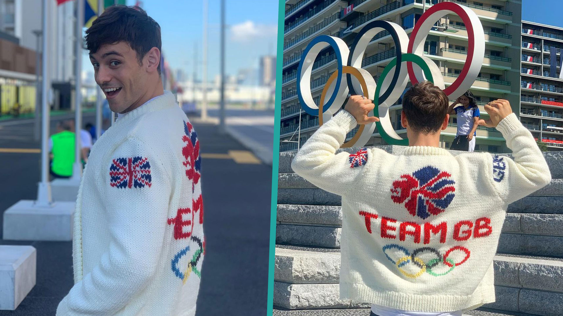 Tom Daley Shows Off Impressive Cardigan He Knitted At Tokyo Olympics